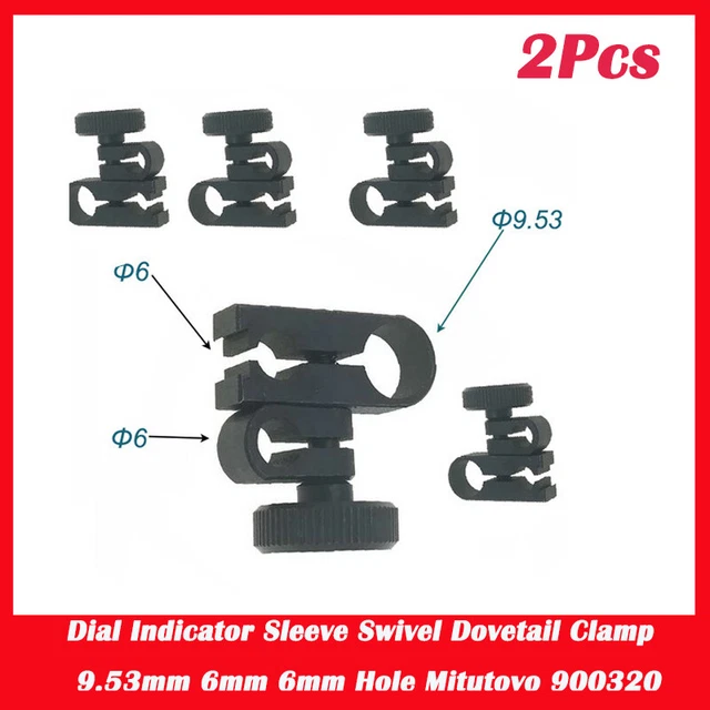 2Pcs Dovetail Clamps Dial Test Indicator Clamp For Dial Clip Test Indicator Part