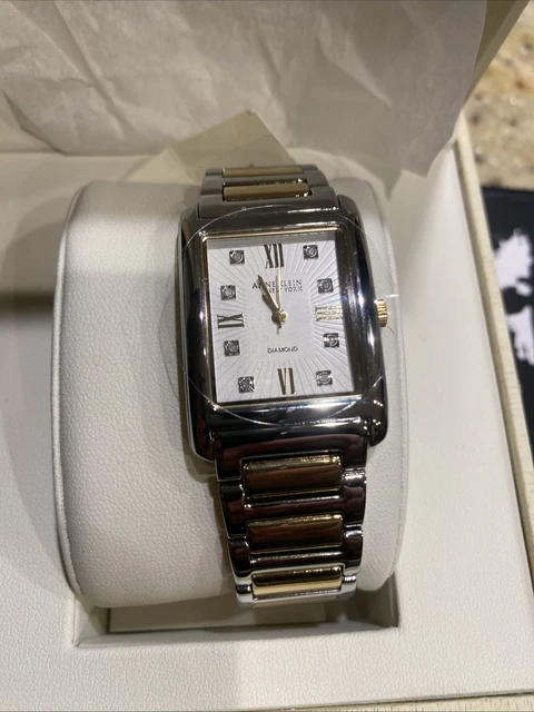 ANNE KLEIN NEW York Gold Tone Cage Cuff Watch Swiss 732S/2  display picture 3