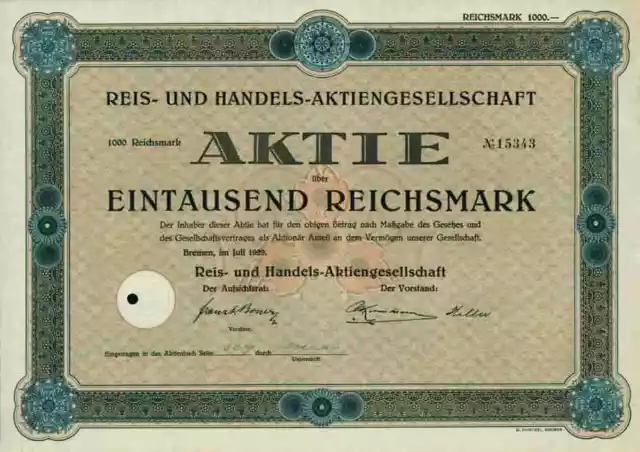 Reis und Handels AG 1929 Bremen Osterholz Scharmbeck Mico Amsterdam Kellogg's Ts