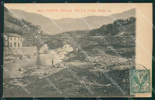 Bergamo Clusone Ponte della Selva cartolina QT0779