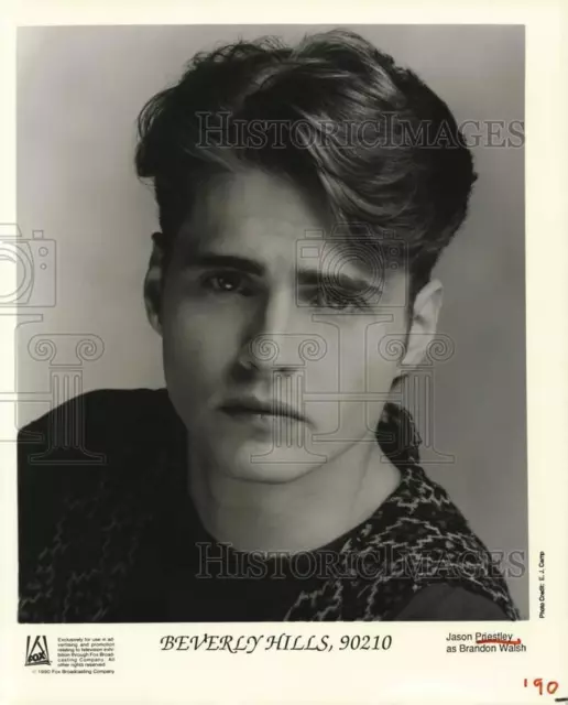 1990 Press Photo Jason Priestley as Brandon Walsh in "Beverly Hills, 90210"
