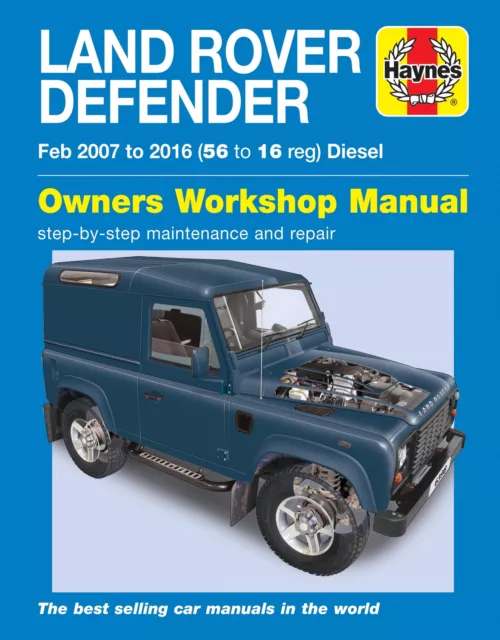 Land Rover Defender Diesel (Feb 07 - 16) 56 to 16 Haynes Manual (Paperback)