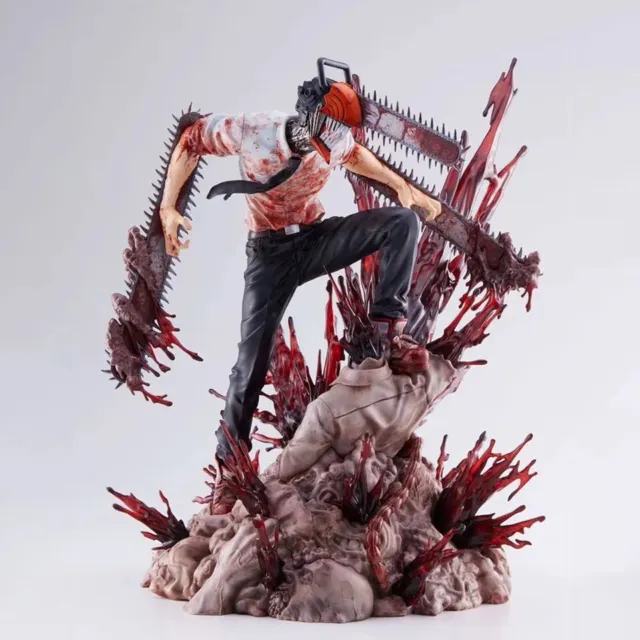 Action Figure Chainsaw Man Statua Da Collezione 28cm Nuova Denji Anime Manga