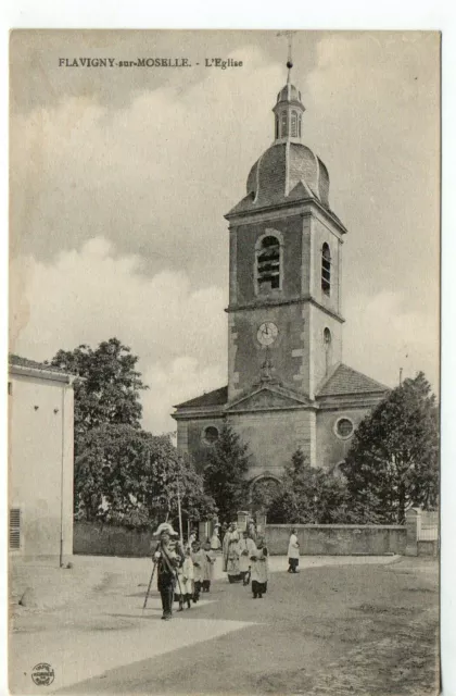 FLAVIGNY - Meurthe and Moselle - CPA 54 - the church - a procession