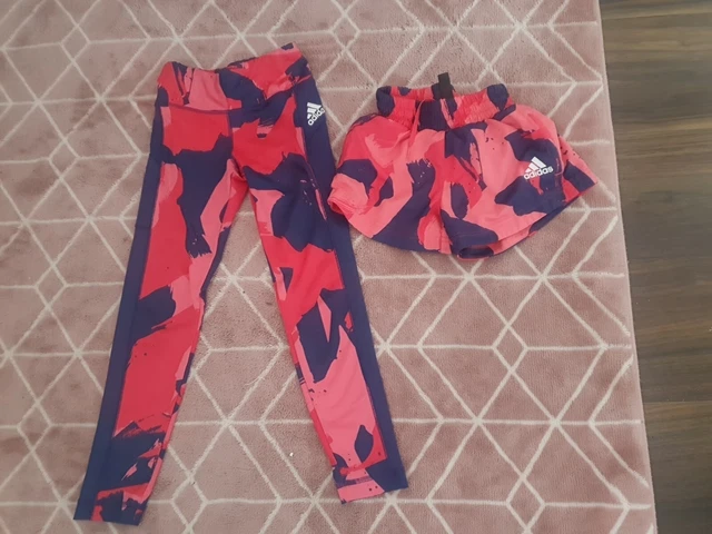 Girls Adidas Leggings And Shorts Age 7-8
