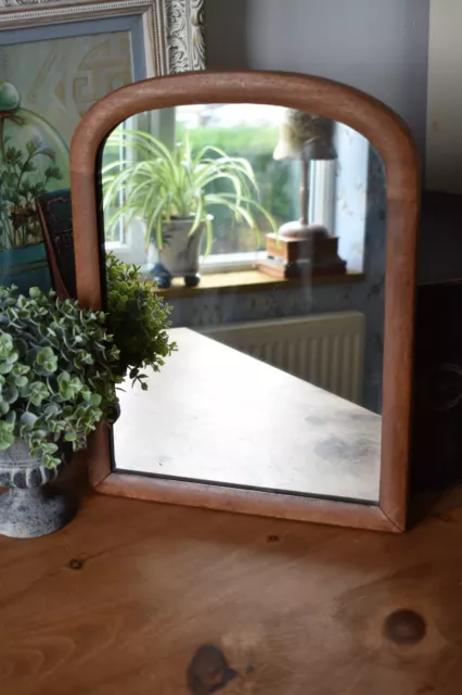 Vintage Wooden Framed Mirror /Heavy Wall Mirror Distressed (M)