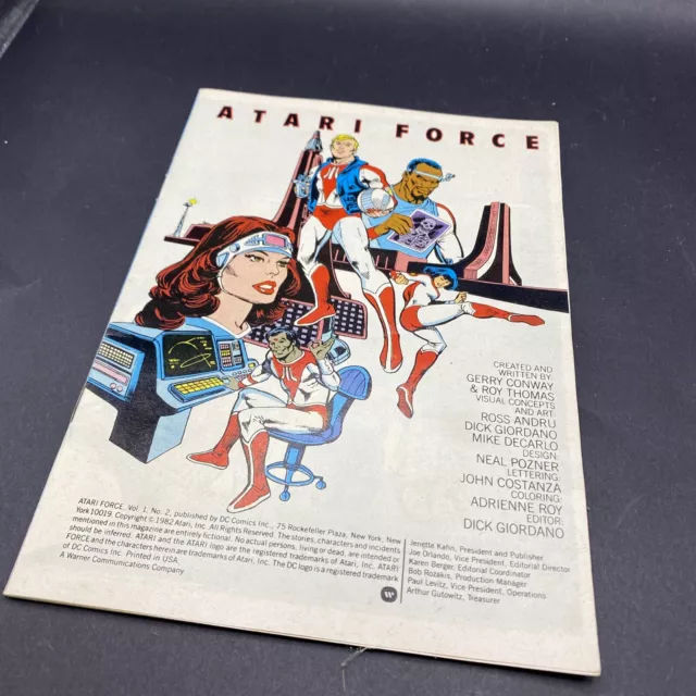ATARI FORCE 2600 VOL.1  NO. 2 1982 Mini PROMO Comic VIDEO GAME Book *RARE*