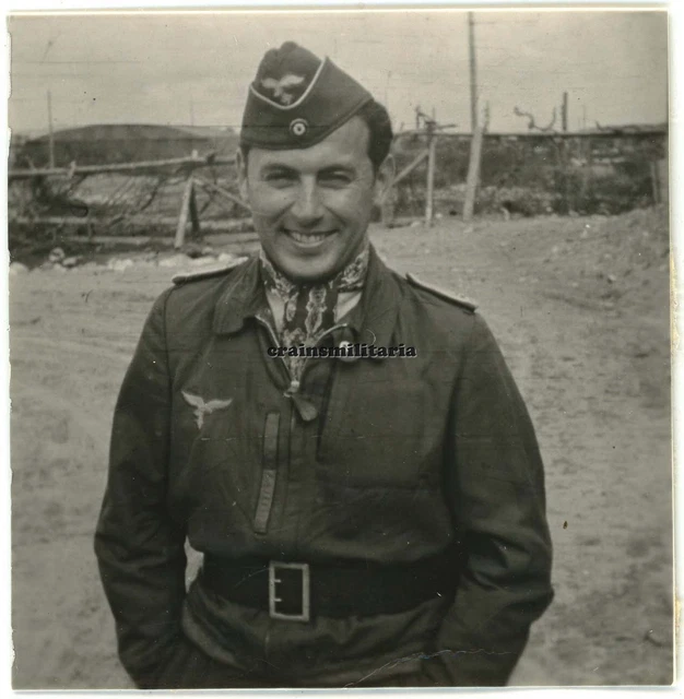 Orig. Foto Portrait Bf 109 Pilot 1.(F)/124 in KIRKENES Norwegen 1943 D^K Orden