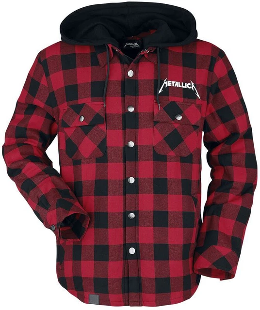 Metallica Between-Seasons Jacket Kill 'Em All Metal Band Men's Plaid Jacket