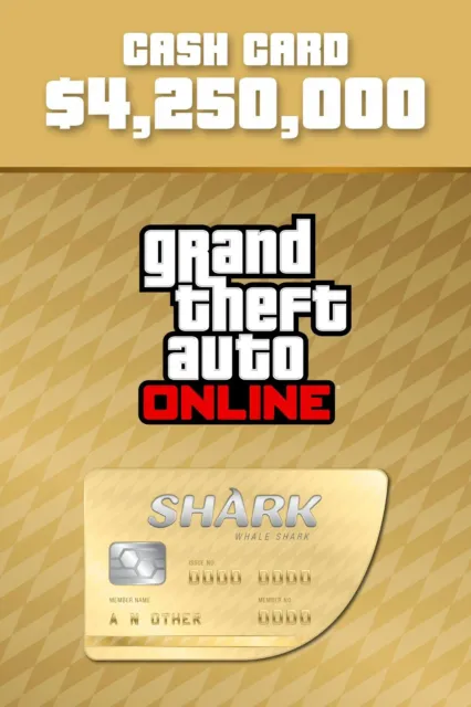 Gta 5 Shark Card Xbox Sx, Xbox One Money Cash Online $4,250,000  (Not Code)