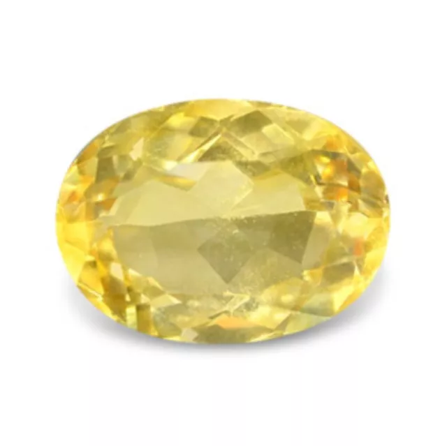 11mm x 9mm OVAL NATURAL PALE YELLOW CITRINE GEM GEMSTONE