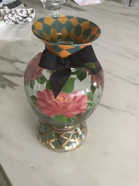 Mackenzie Childs Alma Beth Glass Vase