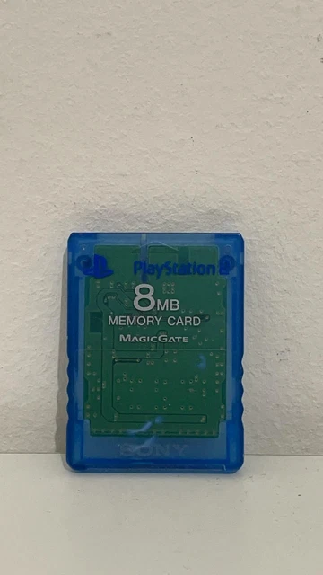 Memory Carte PS2 Sony PLAYSTATION 2 Blu Transparent