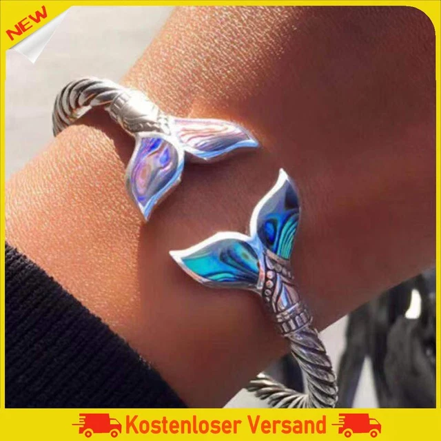 Bracciale Coda Sirena Regolabile Bracciale Coppia Bracciale Regali per Feste di Anniversario