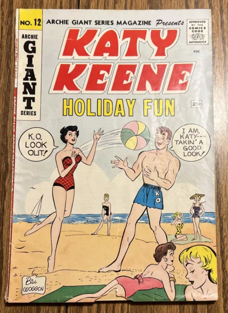 Katy Keene Holiday Fun #12 (Sept. 1961) Bill Woggon Archie Giant Series Magazine