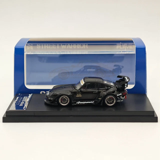 Voiture Miniature Porsche 993 RWB Rotana Purple 1/64 - Street Warrior - Modèle Diecast