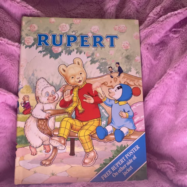 Rupert Bear  Annual 1920-1990 70th Anniversary + Rupert Bear Poster