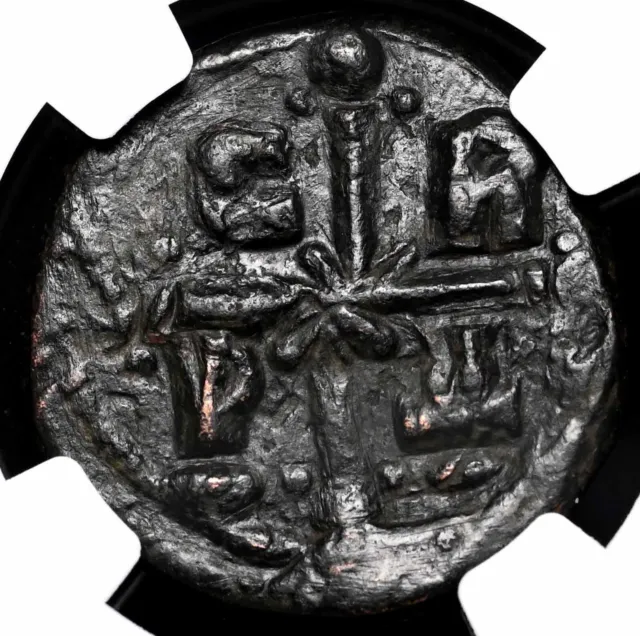 BYZANTINE. Romanus IV, AD 1068-1071. Æ Follis, NGC VF