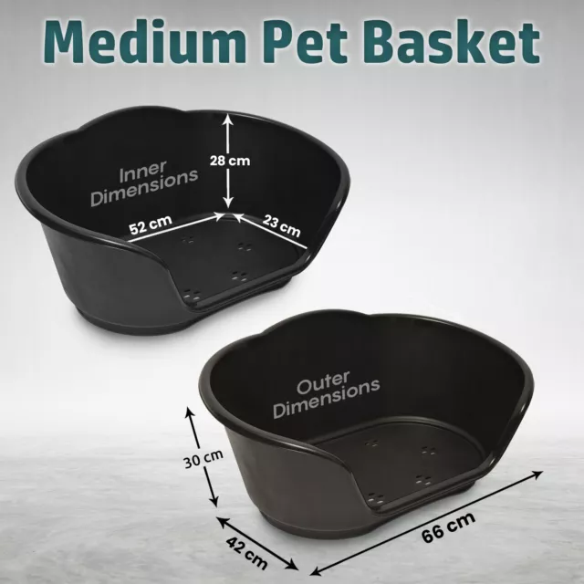 Pet Dog Bed Basket Soft Warm Washable Waterproof Puppy Cat Kitten Comfy Beds 3