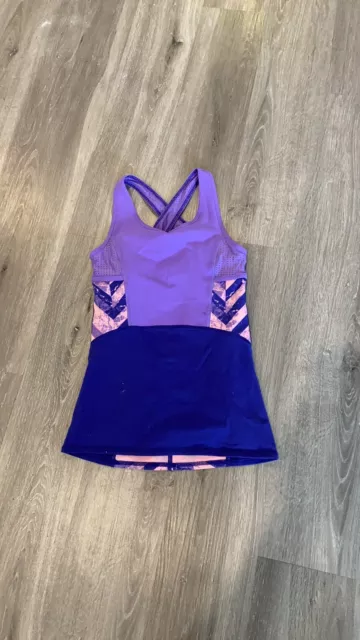 Girls Pink And Purple Ivivva Tank Top Size 10