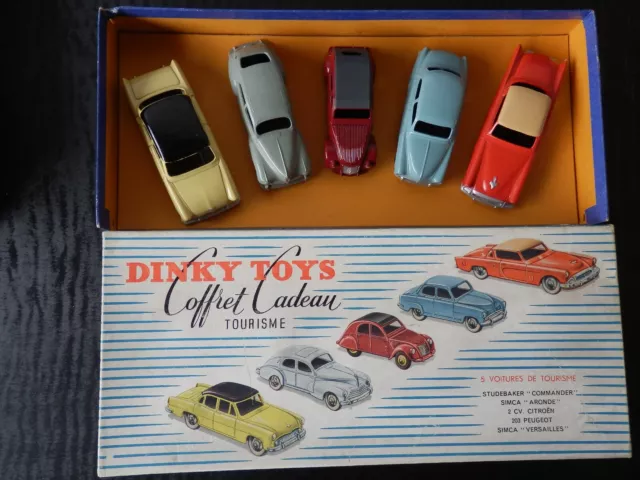 Dinky Toys France d'origine coffret 24/56 2CV Versailles 203  aronde Studebaker