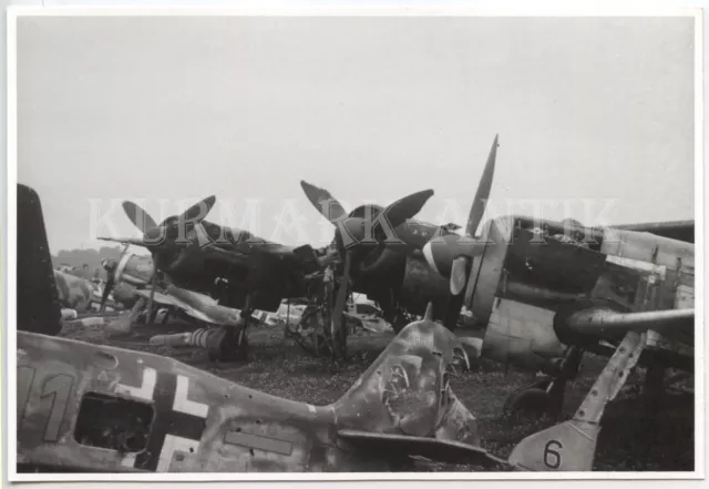 S557 Foto Wehrmacht Archiv Repro Flugzeug FW190 F-8 2./ SG 4 Tschechien 1945