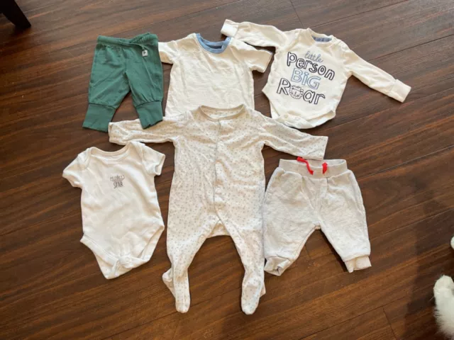 6x Baby Boy Bundle 0-3 Months mixed brands