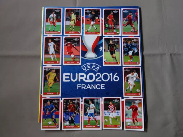 Alle 16 Satz Panini EM Euro 2016 Bulgarien Coca-Cola Spezial Sticker Set + Album