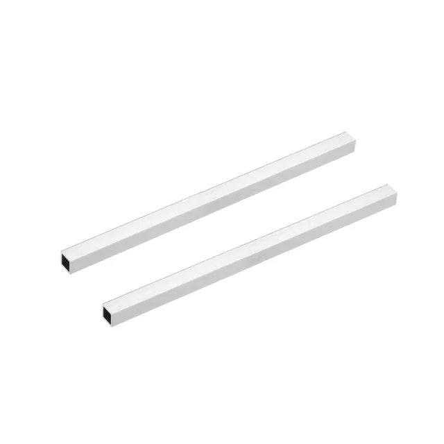 6063 Aluminium Tube Carré Tube 10mmx10mmx1mm Mur 200mm Sans Soudure Tuyau 2Pcs