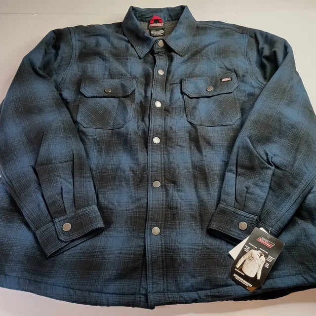 Dickies Heavy Weight Flannel Jacket Men's Size 2XL  Sherpa Lining Work Jacket