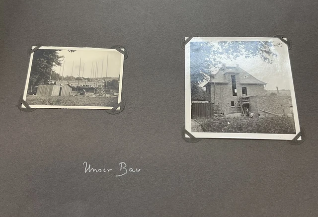 VINTAGE GERMAN FAMILY Photo Album 1935-1955. 136 photos. Some Military ...