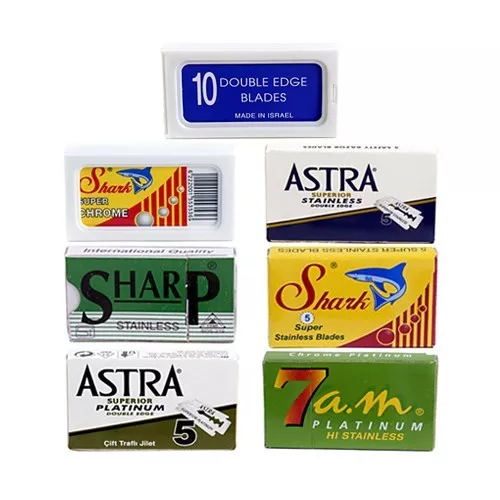 105 Double Edge Safety Razor Blades - Variety Pack with Different Brands to Try