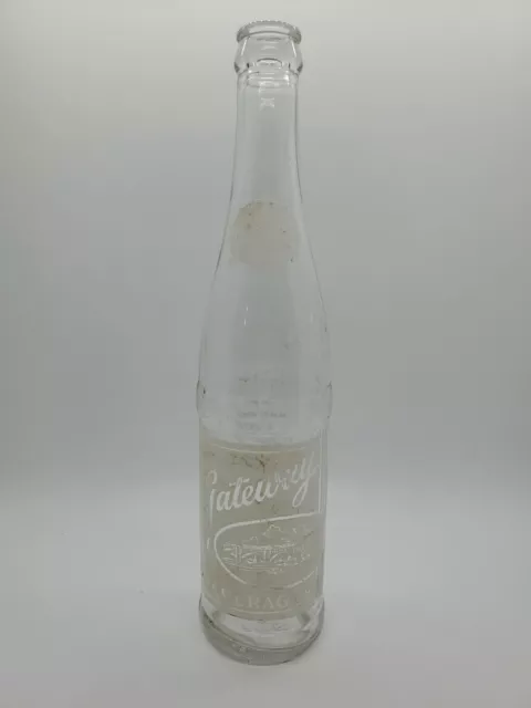 1962 Gateway Beverages ACL 12 oz Soda Bottle Sidney Bottling Company Sidney Ohio