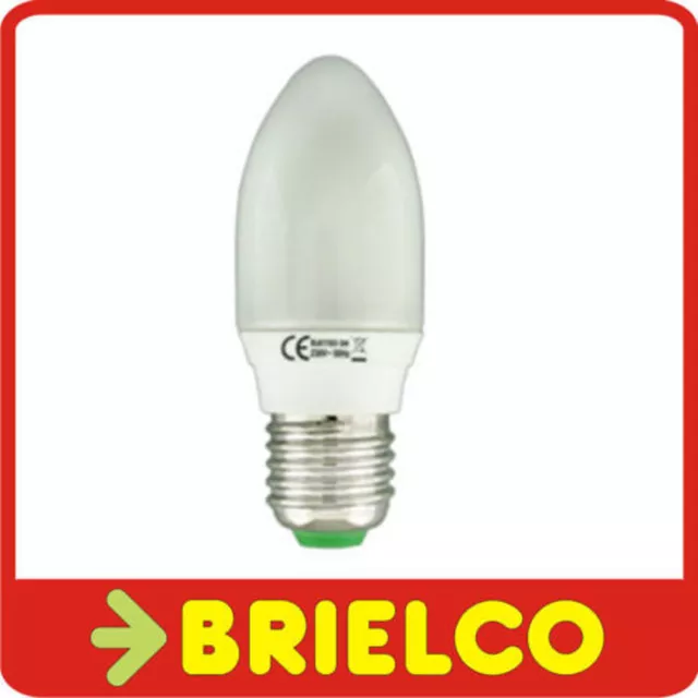 Lampara Bombilla Bajo Consumo Fluorescente Tipo Vela Luz Dia E27 11W 220V Bd4074