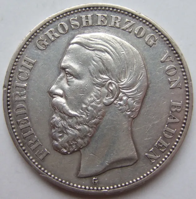 5 Mark Friedrich Grosherzog von Baden 1902 G in Sehr schön / Vorzüglich