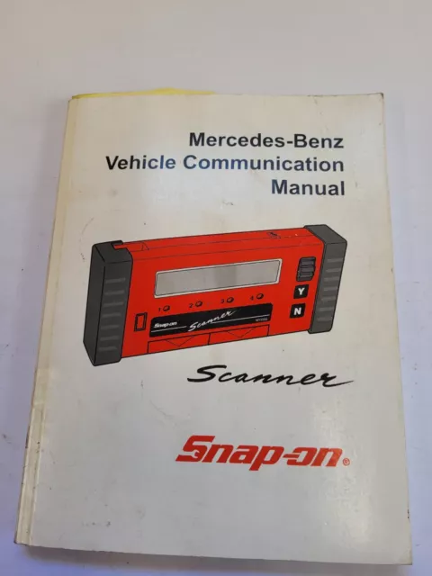 SNAP-ON Mercedes-Benz Vehicle Communication Manual for MT2500 Scanner Scan Tool