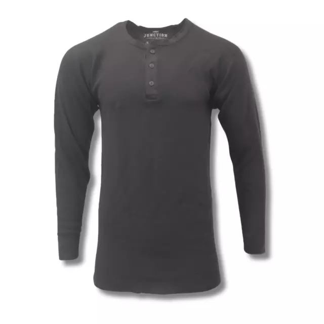 Henley Cotton Thermal Top, Midweight Top, Breathable, Made in USA