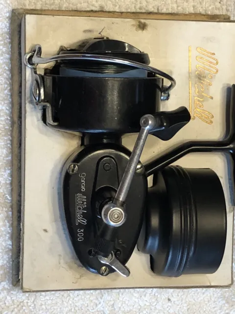 GARCIA MITCHELL 300 Spinning Reel with Case & Extra Spool Made