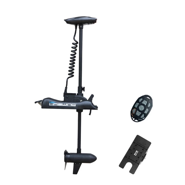 Haswing BLACK 24V 80LBS 60" Bow Mount Trolling Motor & Quick Release Bracket
