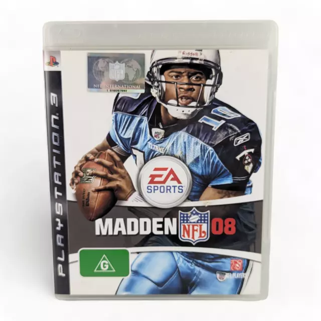 PS3 Madden NFL 08 - PlayStation 3 Game Complete Manual