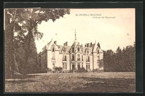 CPA St-Lèger-sous Beuvray, Chateau de Montaugè