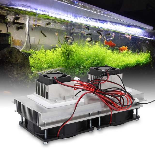 Thermoelectric Peltier Refrigeration Cooling System Kit Cooler Double Fan DIY12V