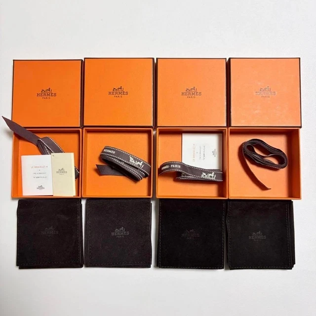 Boîte Cadeau Rectangulaire HERMÈS Vide – Neuve Avec Ruban – 36,5x18,5x2,8 Cm