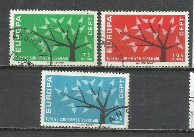 1008G-Serie Completa Turquia Europa 1962 Nº 1627/1629