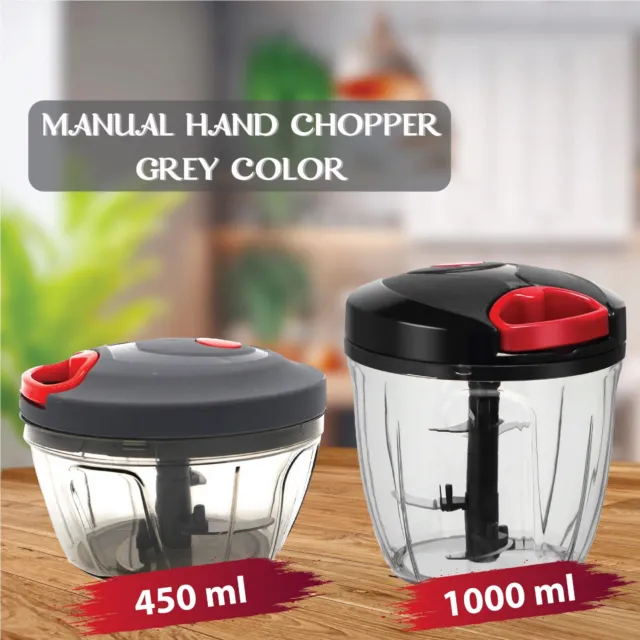 Hand Manual Food Chopper Portable Processor Kitchen Mini Pull String Chopper UK