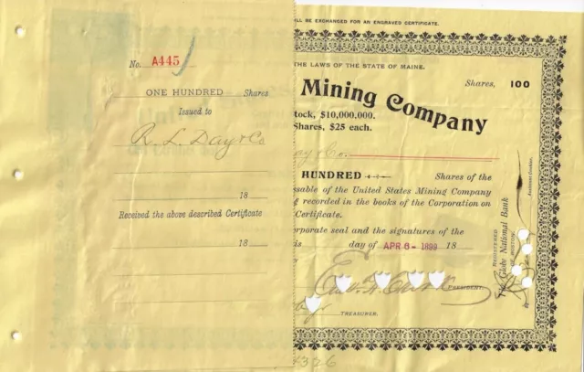 United States Mining Company, 1899