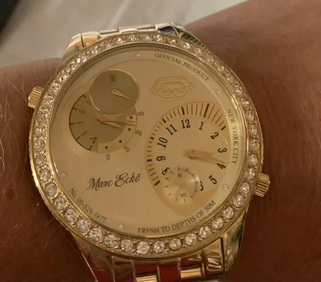 Marc ecko gold watch clearance