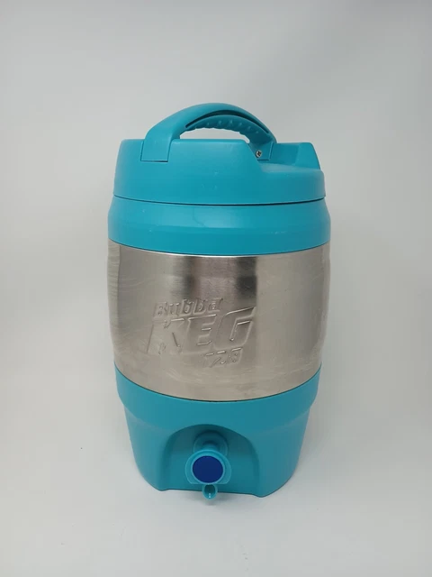 Bubba Keg mega 128oz Teal Stainless Steel Plastic Insulated Drink Cooler