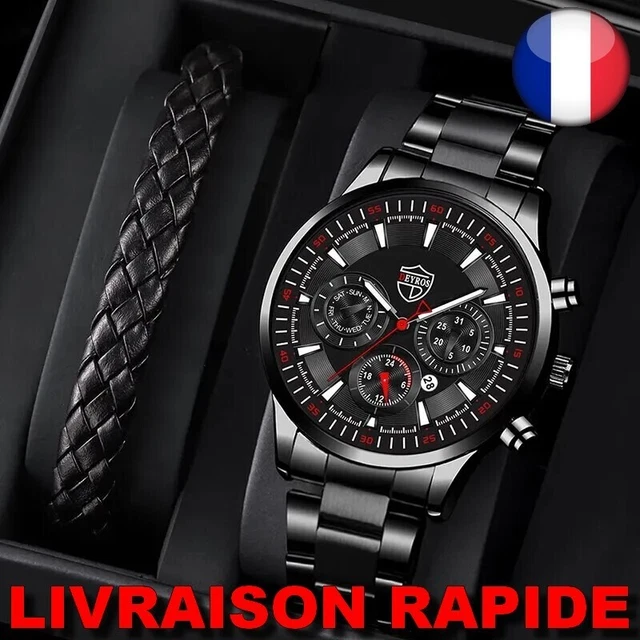Montre Homme Festina Timeless Chronograph - F20695-6 Bracelet Cuir Noir sur Bijo
