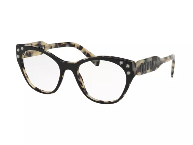 Monture Lunettes de Vue Miu Miu Authentique Mu 02RV Noir ROK1O1